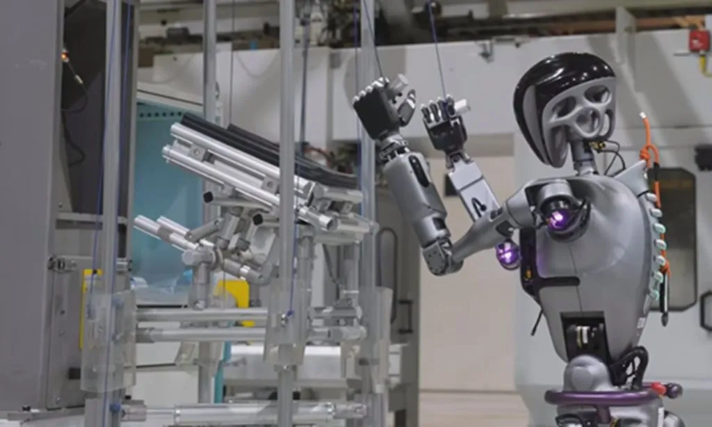 robot in car factory